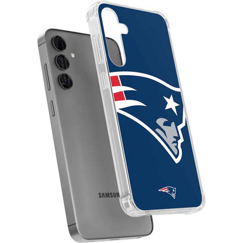 NFL New England Patriots Large Logo Galaxy S24 Plus Clear Case